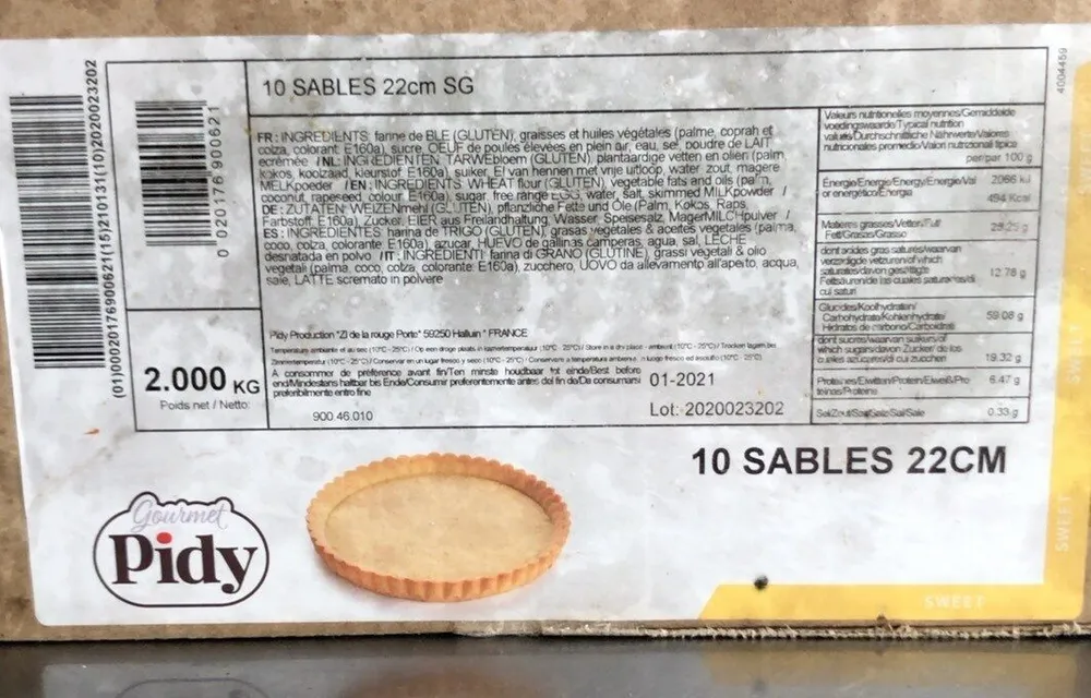 10 sables 22 Cm