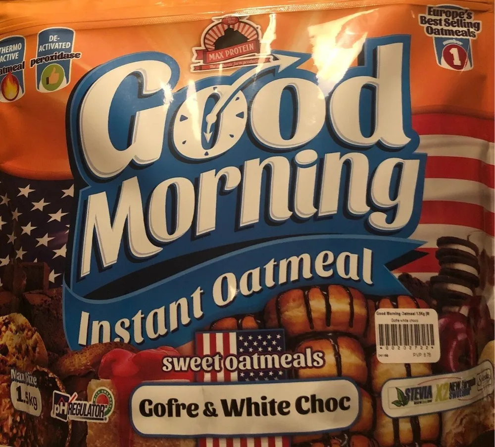 Good morning instant oatmeal gofre & white choc
