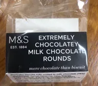 Extremely chocolatey milk chocolate rounds