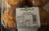 Banana Nut Muffin 4pk 456g