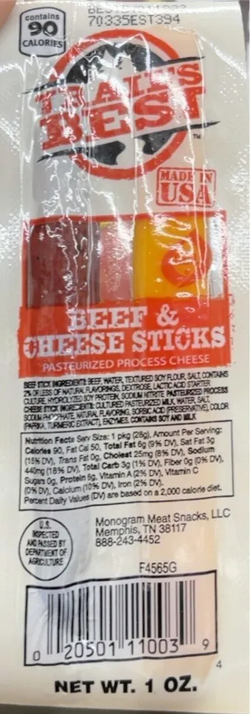 Beef & Cheese Sticks