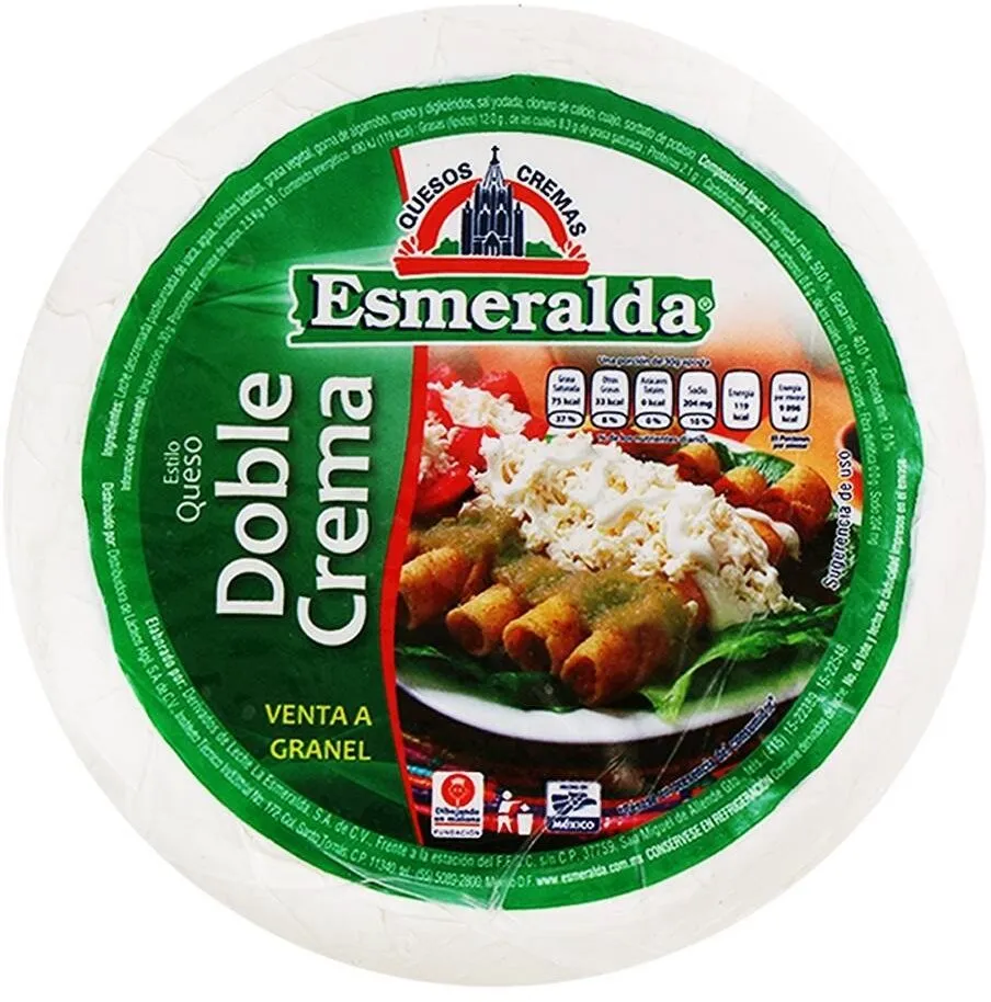 Queso doble crema Esmeralda por kg