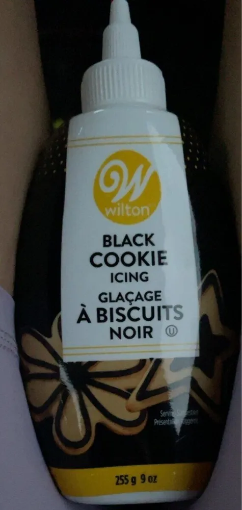 black cookie icing
