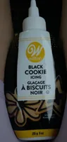 black cookie icing