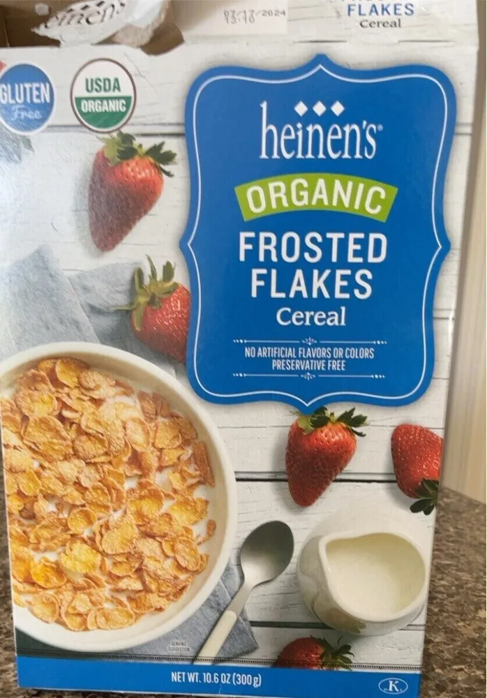 Organic frosted flakes