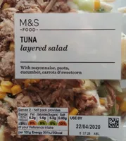 Tuna layered salad