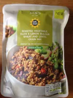 Roasted Vegetables, Olive & Lemon Bulgur Wheat & Lentil