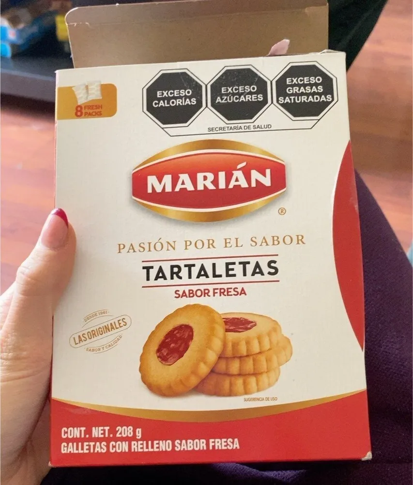 Tartaletas sabor fresa