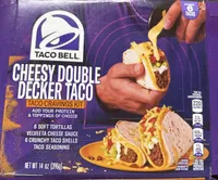 Cheesy double decker taco dinner kit