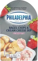 bagel chips & cream cheese dip strawberry