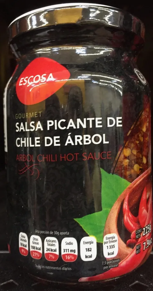 SALSA PICANTE DE CHILE DE ARBOL