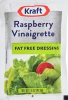 Raspberry vinaigrette fat free salad dressing packets