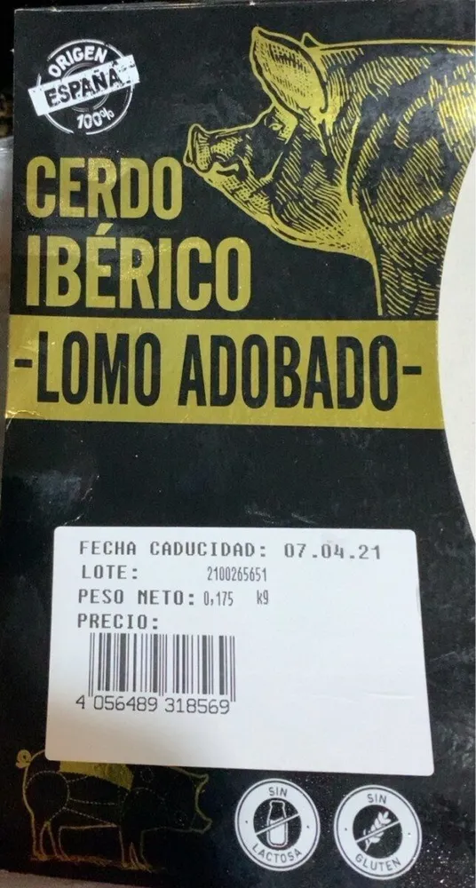 Lomo adobado cerdo iberico