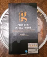 Chicken in red wine
