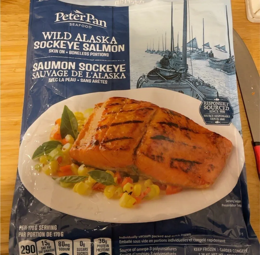 Wild alaska sockeye salmon