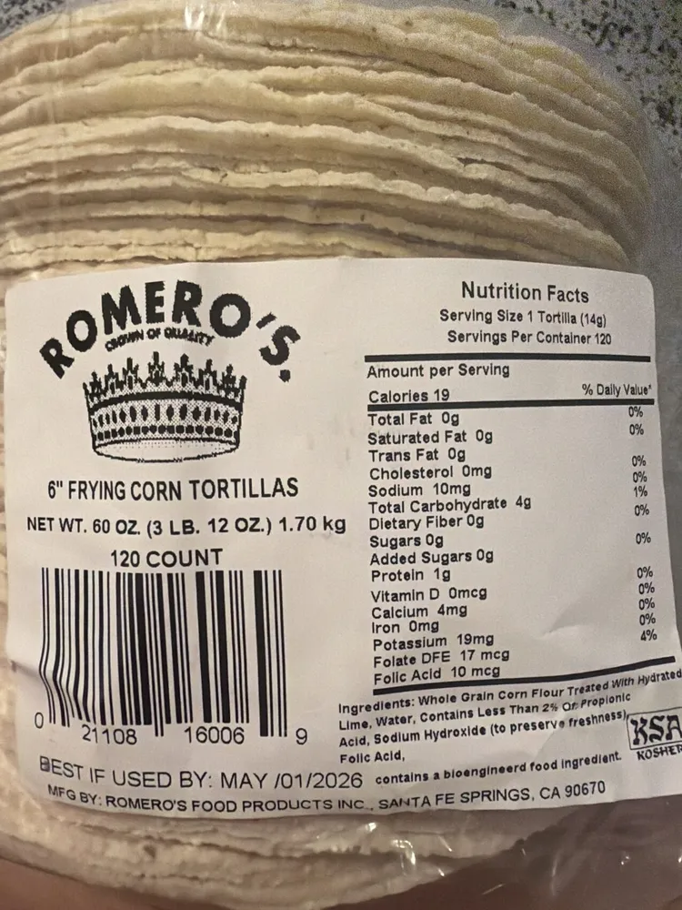 Corn Torillas