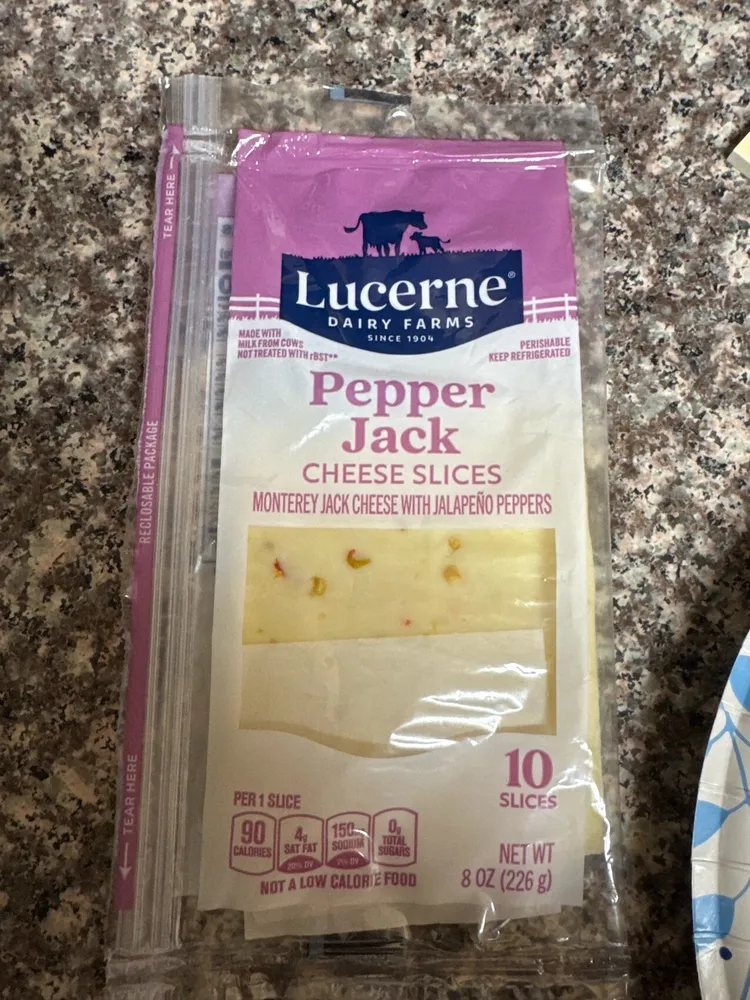 Pepper Jack Cheese Slices