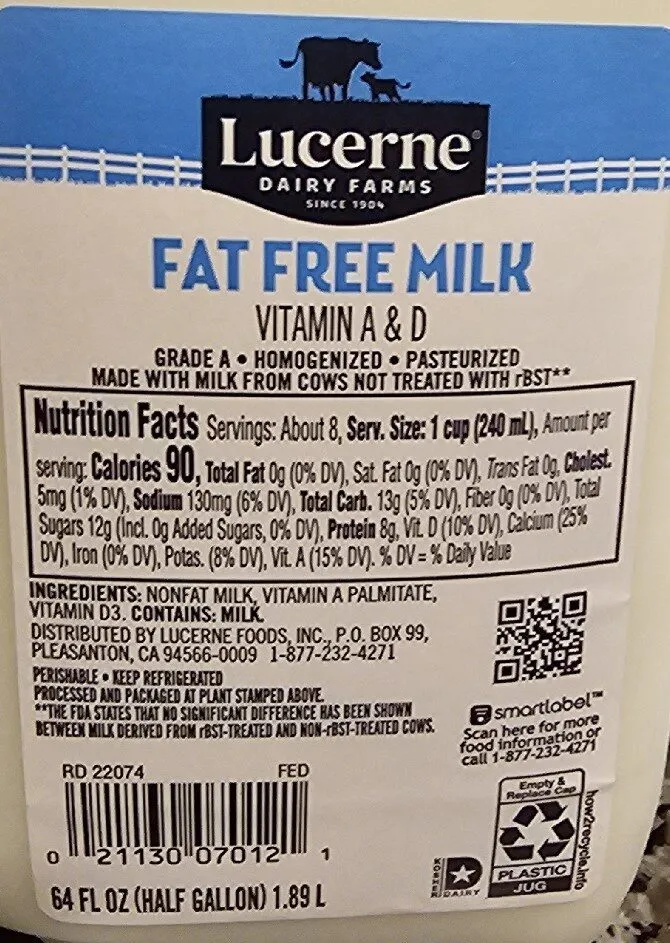 Fat Free Milk