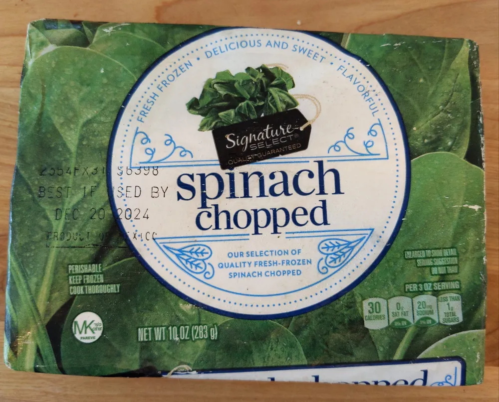 Frozen Chopped Spinach
