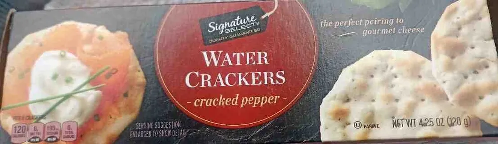 WATER CRACKERS CRACKED PEPPER