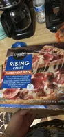 Rising crust three meat pizza