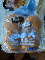 Reduced calorie enriched hamburger buns