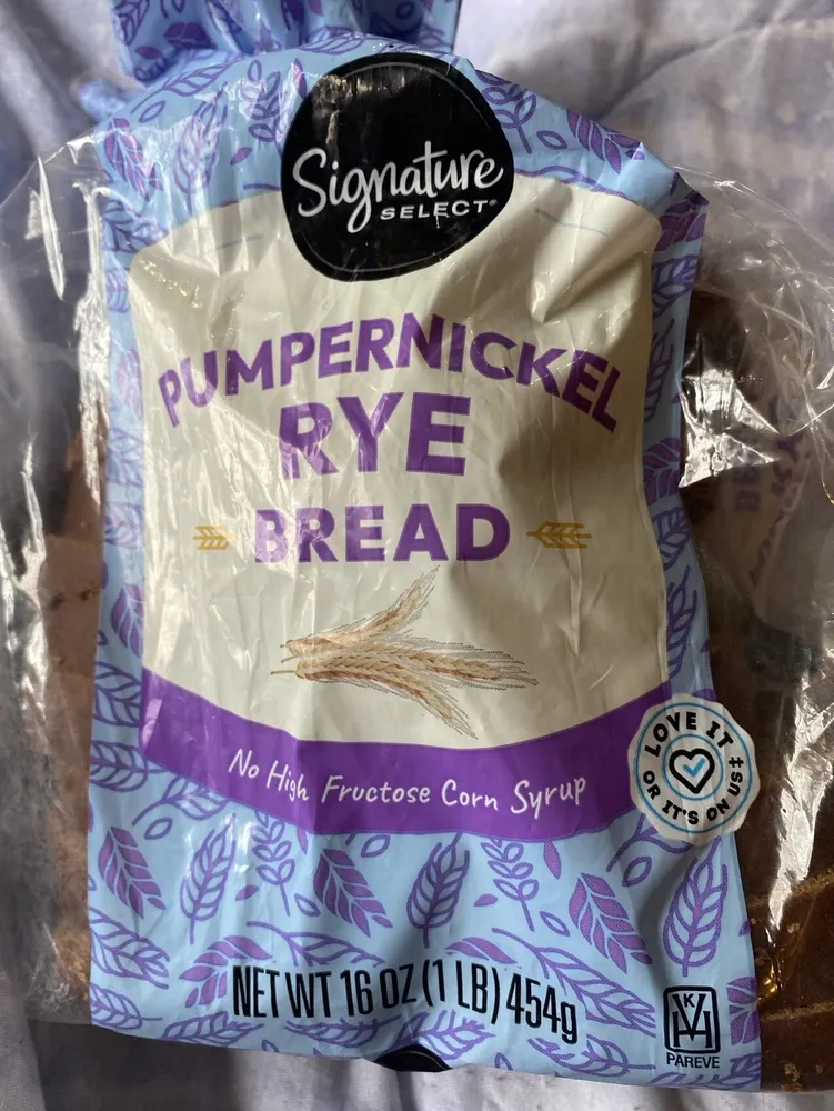 Pumpernickel rye bread