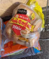 Sliced Plain Mini Bagels