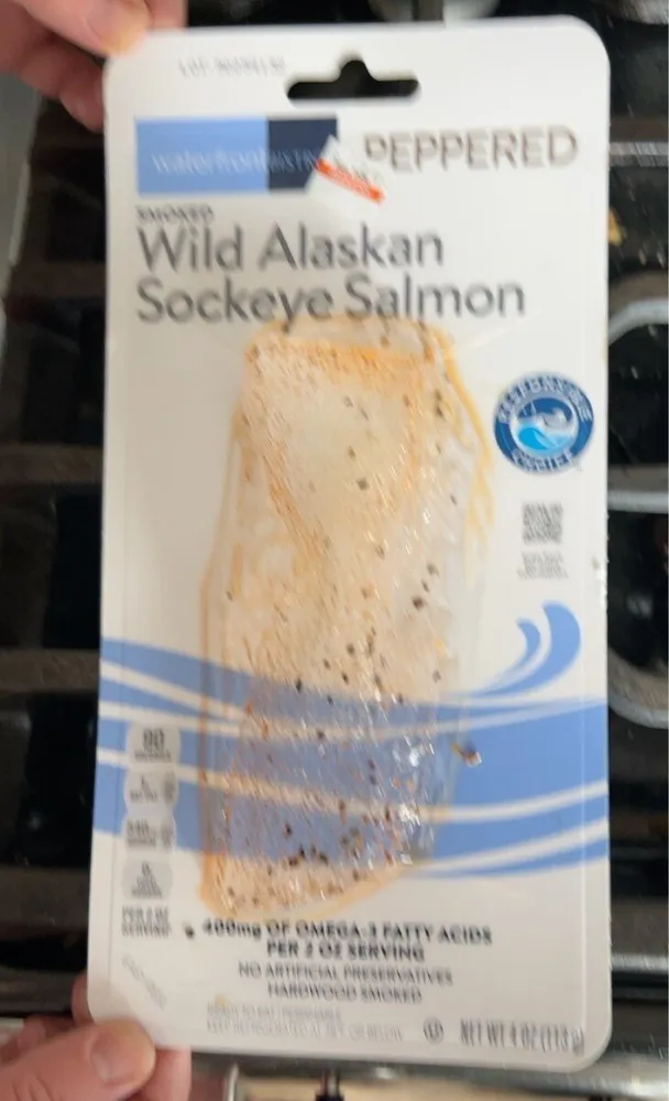 Hardwood Smoked Wild Alaskan Sockeye Salmon Peppered
