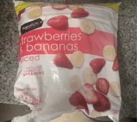 strawberries & bananas sliced