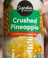 Crushed pineapple in 100% pineapple juice