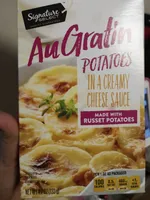 Signature select au gratin potatoes in a creamy cheese sauce