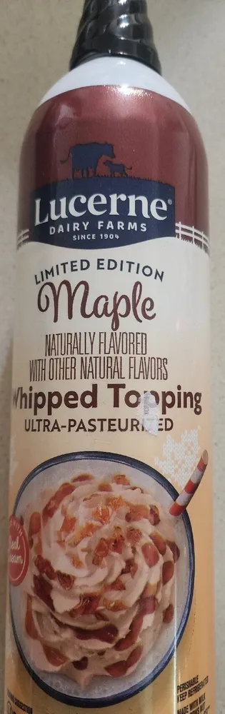 Maple whipped cream