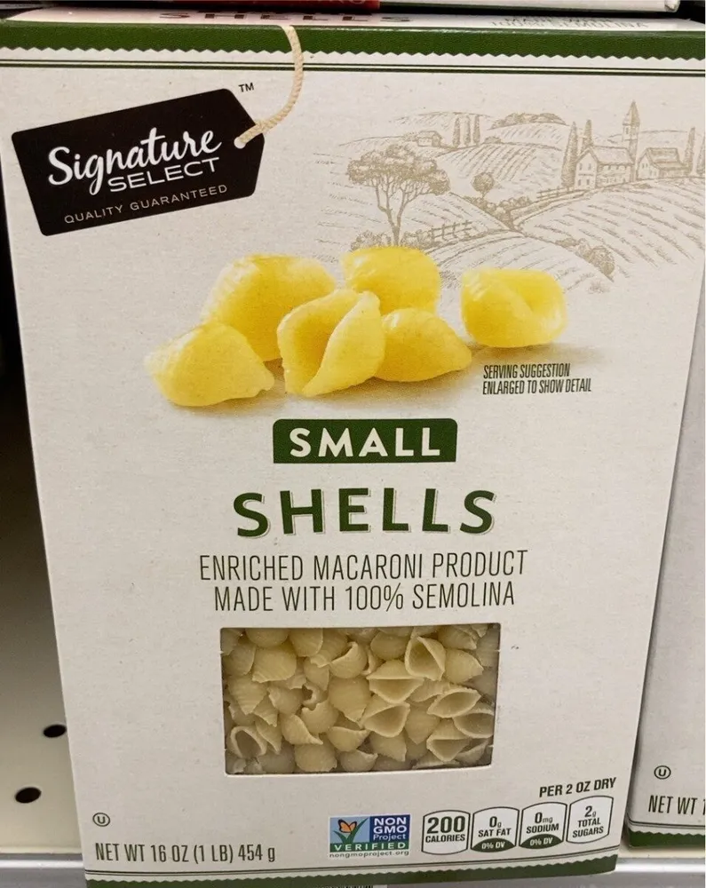 SMALL SHELLS - Enriched Macaroni Product Made with 100% Semolina