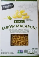 SMALL ELBOW MACARONI - Enriched Macaroni Product Made with 100% Semolina