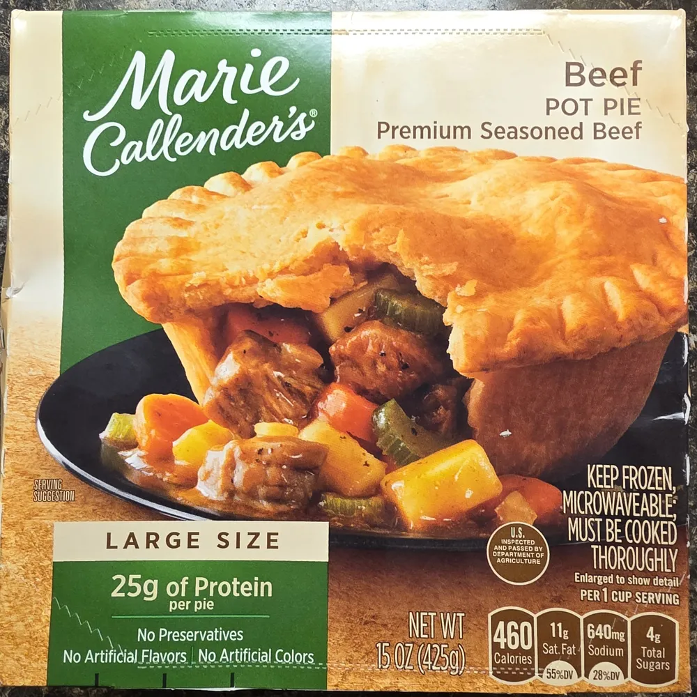 Marie Callenders Beef Pot Pie