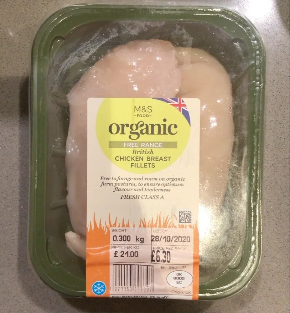 Organic free range chicken breast fillets