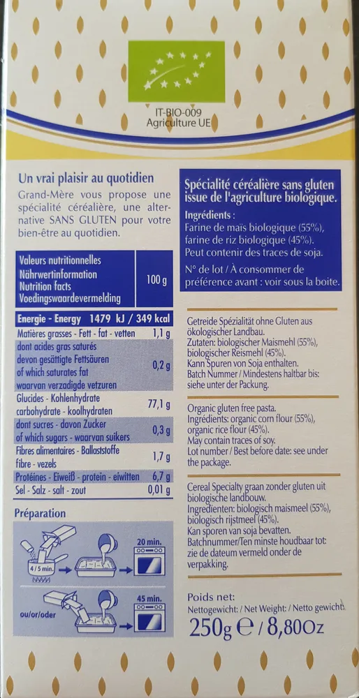 lasagnes sans gluten