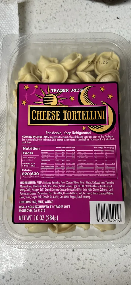 Cheese Tortellini