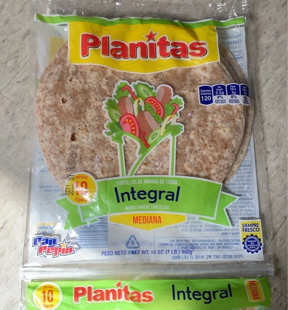 Integral Whole Wheat Tortillas Mediana