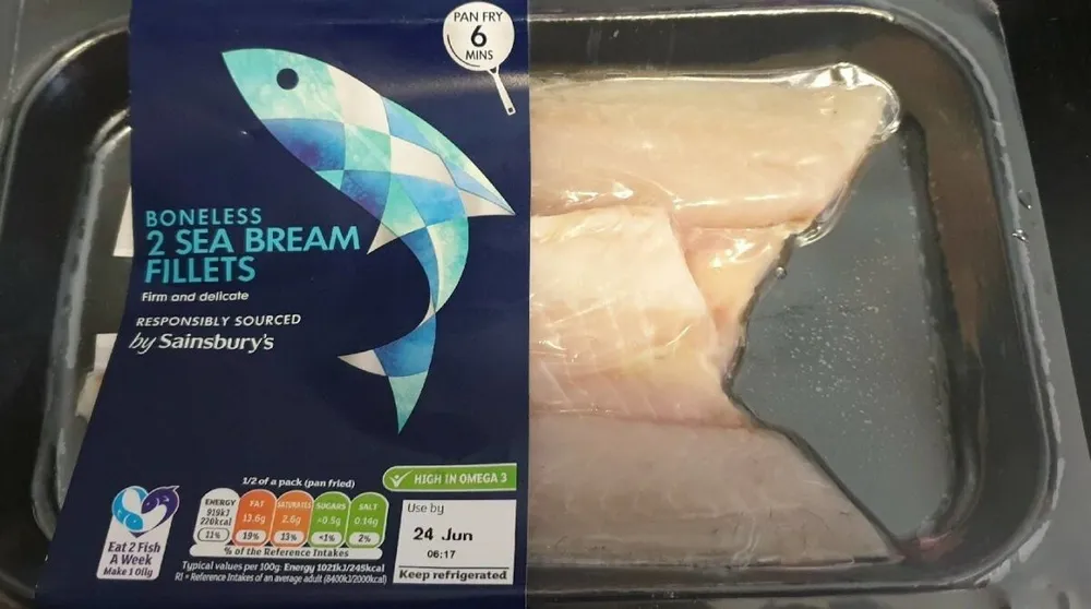 Sea bream fillets
