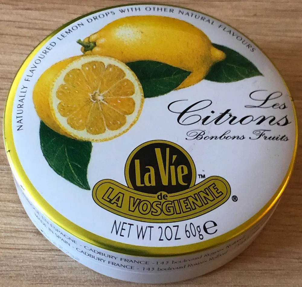 Les Citrons, bonbons fruits