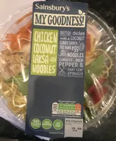 Chicken coconut laksa noodles