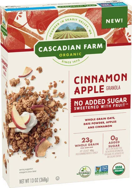 No Sugar Added Cinnamon Apple Granola