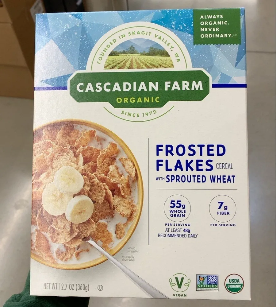 Frosted flakes with sprouted wheat