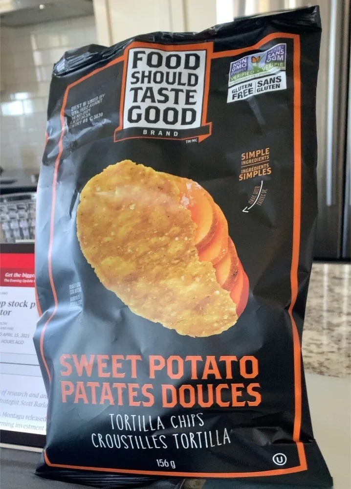 Sweet potato tortilla chips