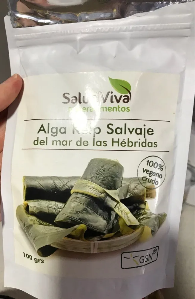 Alga kelp salvaje