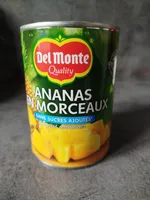 Ananas en morceaux au jus d'ananas