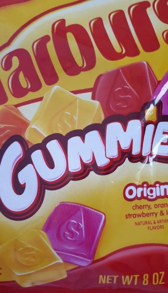 Starburst, gummies, cherry, orange, strawberry & lemon