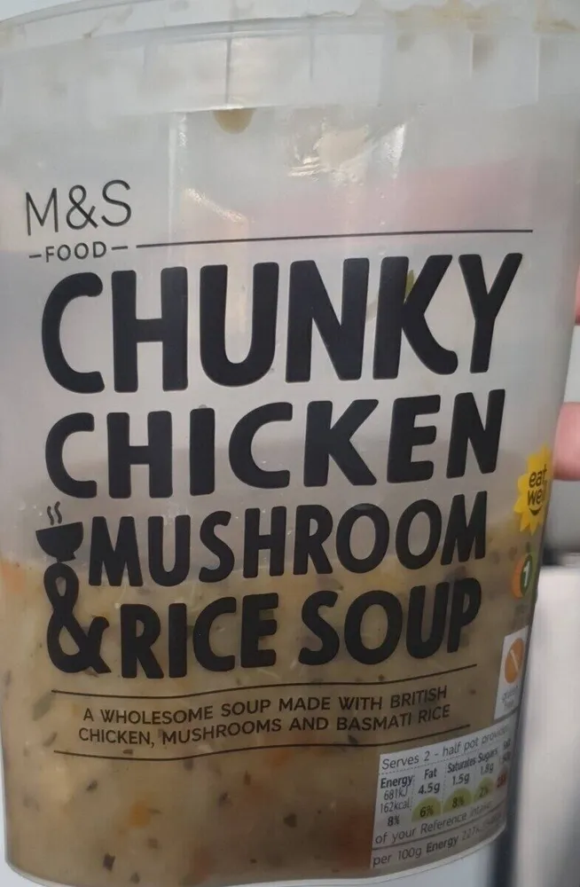 Chicken, Mushroom & Rice Soup